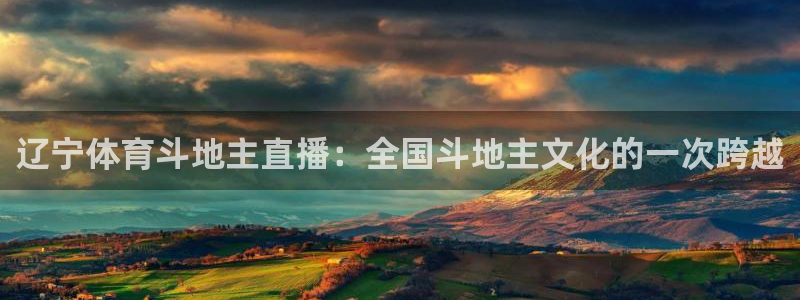 辽宁体育斗地主直播：全国斗地主文化的一次跨越