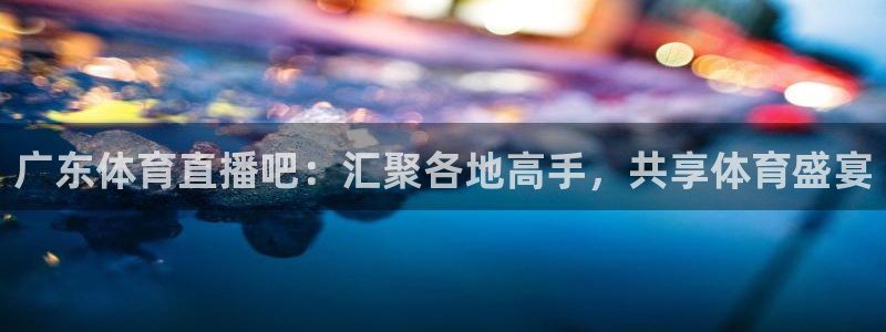 广东体育直播吧：汇聚各地高手，共享体育盛宴